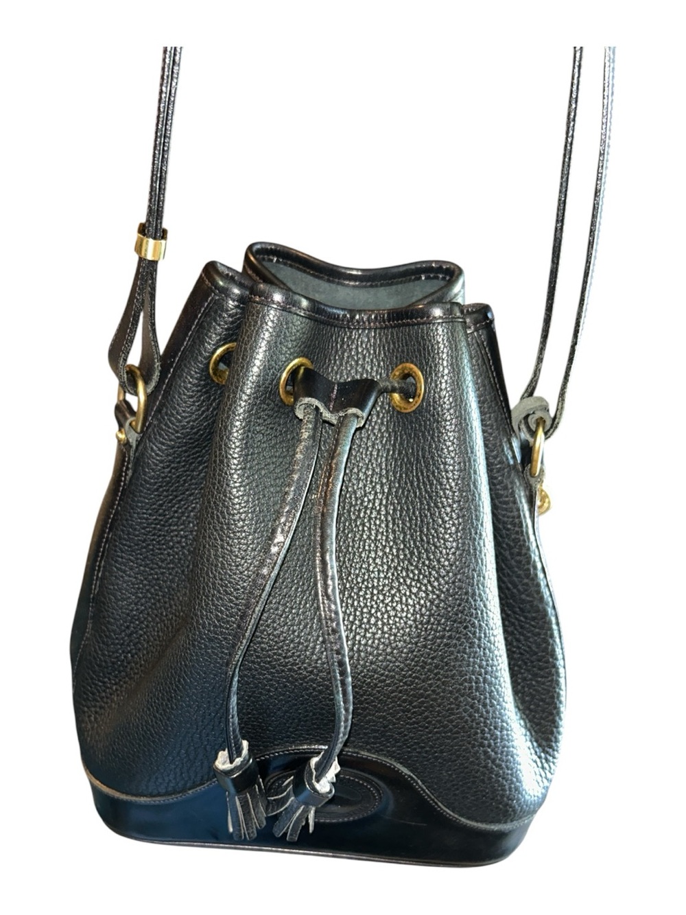 Dooney & Bourke Vintage Pebbled Leather Bucket Bag